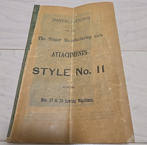 Instructions for singer 27 - instructions,